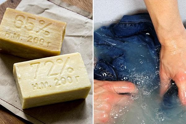 Laver un jean avec du savon à lessive