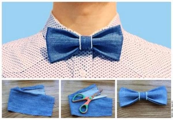 Fabriquer un papillon à partir d'un morceau de denim