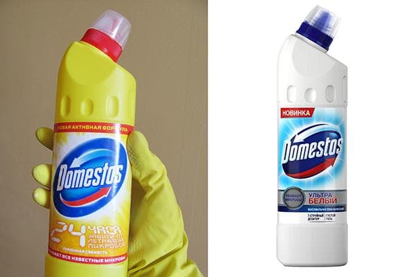 Domestos fraîcheur citron et Domestos Ultra White