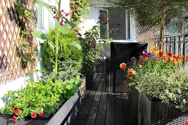 Aménagement d'un balcon ouvert