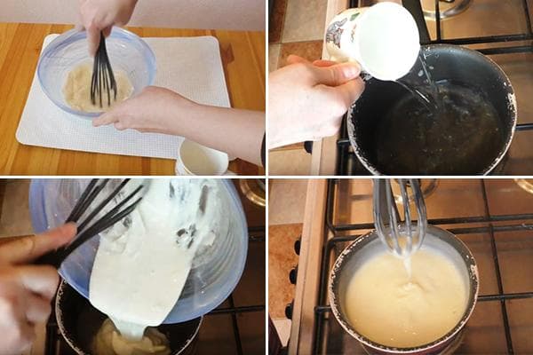 Préparation de pâte d'amidon