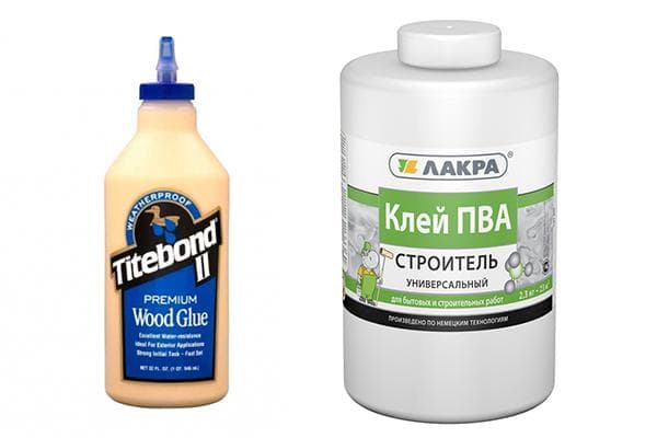 Colle à bois et colle PVA