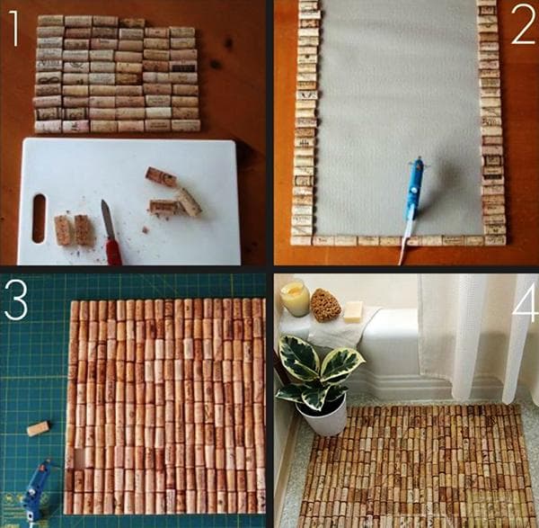 Fabriquer un tapis en liège