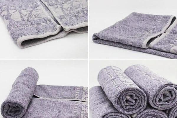 Plier une serviette en rouleau