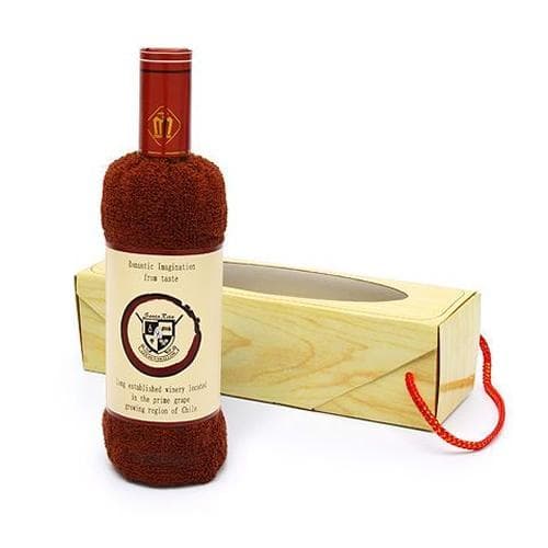 Bouteille d'une serviette