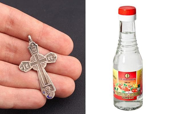 Acide acétique pour nettoyer l'argent