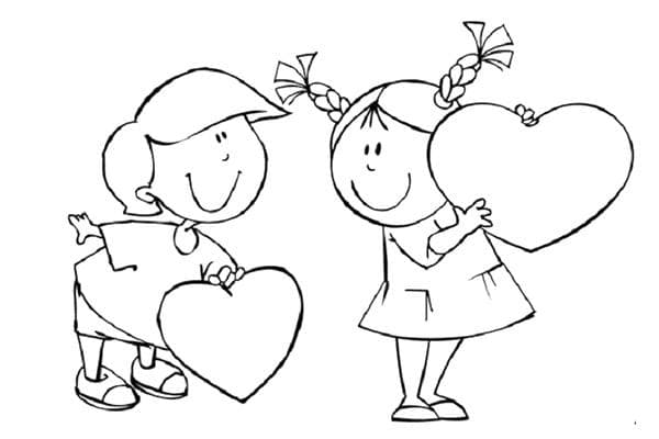 Image pour peindre des biscuits au pain d'épice pour le 14 février