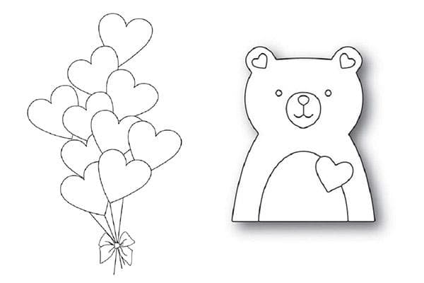 Pochoirs pour peindre des biscuits en pain d'épice du 14 février