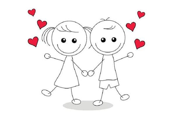 Photo - garçon et fille amoureux