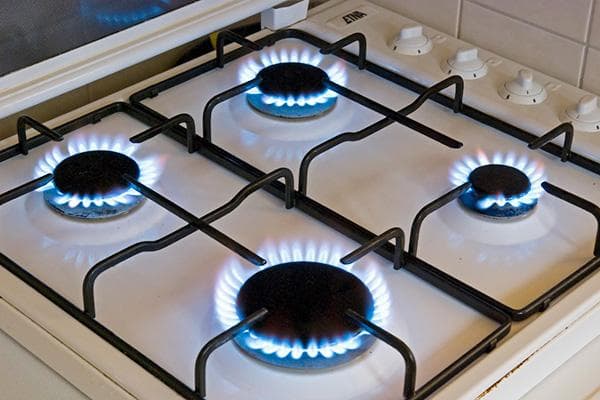 Brûleurs de cuisinière à gaz inclus