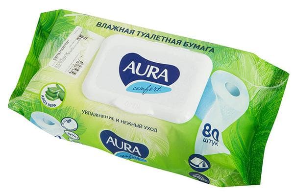 Papier toilette humide Aura