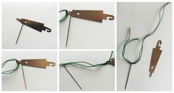 Utilisation de l'enfile-aiguille