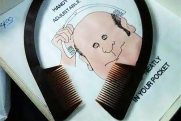 Peigne pour personnes chauves