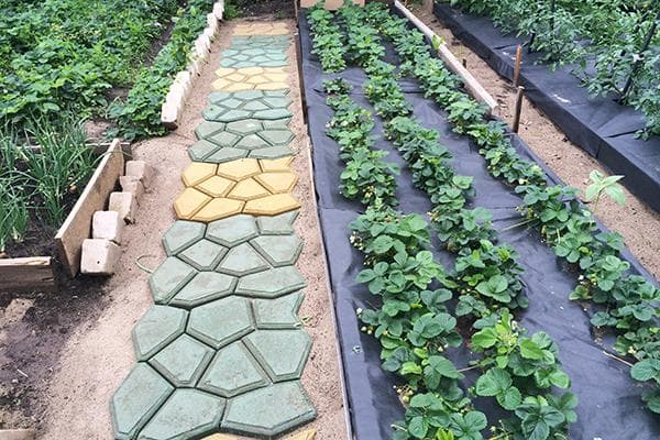 Allée de jardin portable en plastique