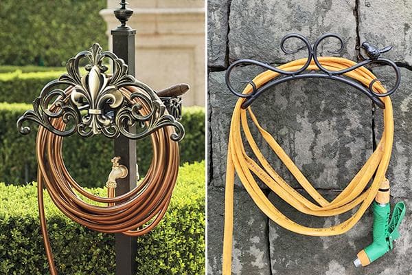 Support de tuyau d'arrosage élégant