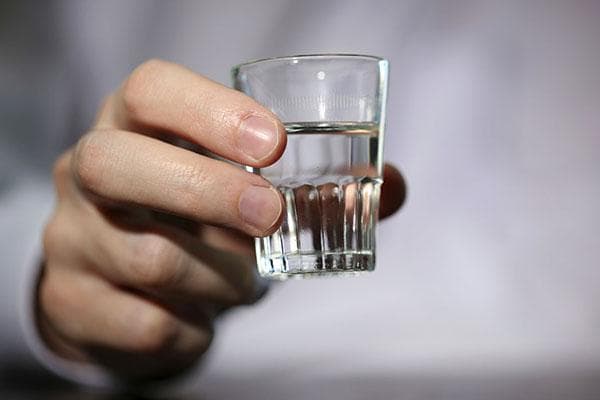 Vodka dans un verre