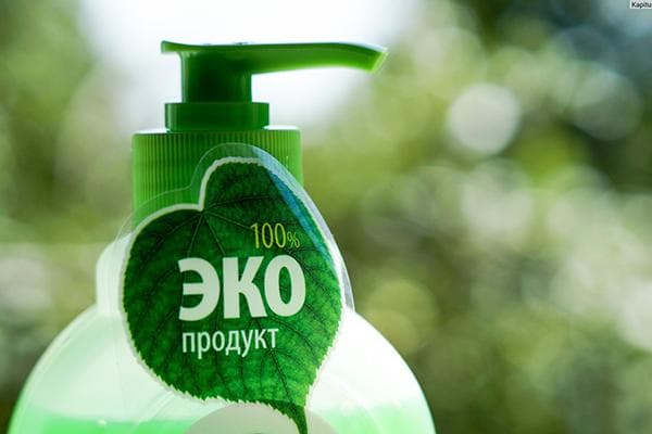 Produit nettoyant marqué ECO