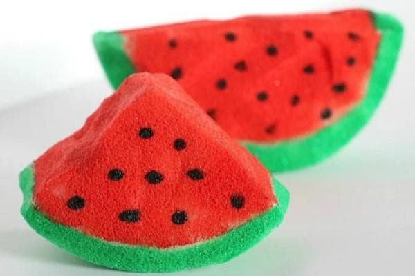Tranches de pastèque en caoutchouc mousse