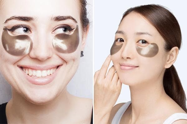 Options pour placer des patchs d'hydrogel sous les yeux