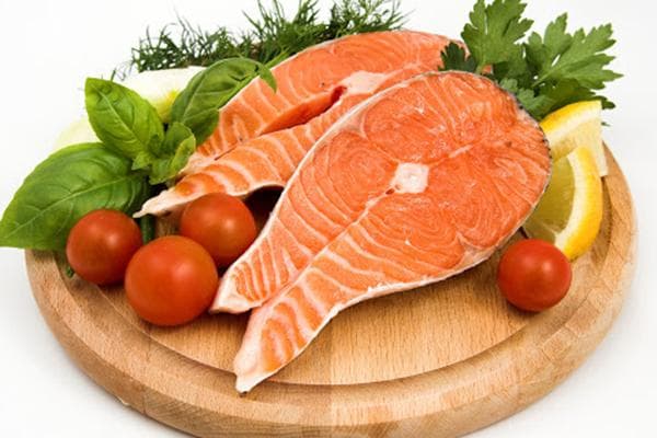 Steaks de poisson rouge