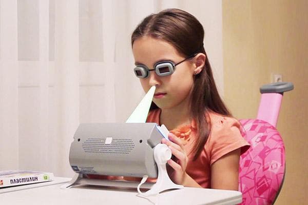 Traitement d'un nez qui coule avec une lampe à quartz