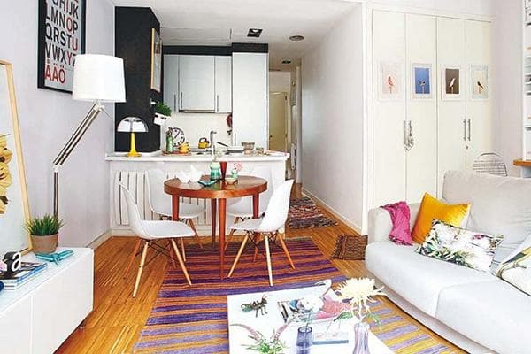 Intérieur d'un petit appartement