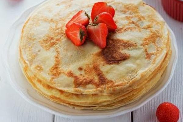 Crêpes aux fraises