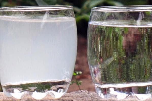 Arroser avant et après décantation