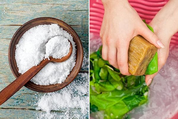 Sel pour enlever les taches de betteraves