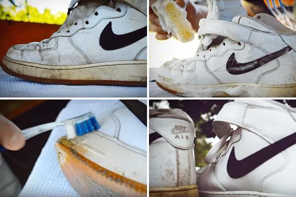 Étapes pour nettoyer les baskets en cuir blanc