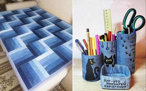 Artisanat à partir de vieux jeans