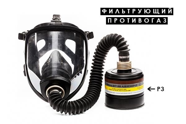 Masque à gaz filtrant