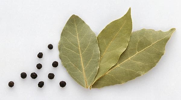 Feuille de laurier et poivre noir