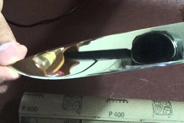 Lame de couteau après finition