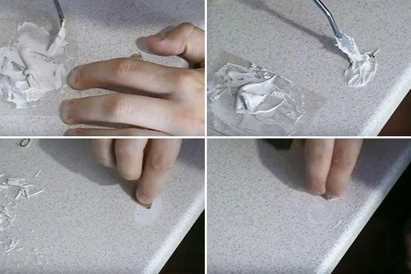 Réparer les dommages sur un comptoir stratifié