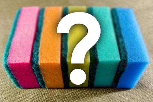 Éponges à vaisselle multicolores