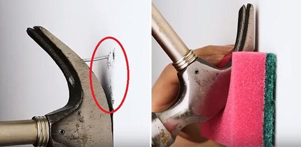 Protéger le revêtement lors du retrait d'un clou du mur