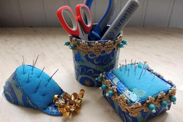 Coussins à épingles en éponge pour la vaisselle