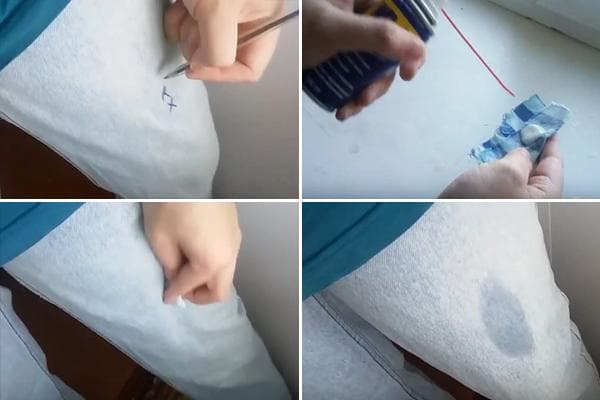 Supprimer les marques de stylo sur les jeans à l'aide du WD-40