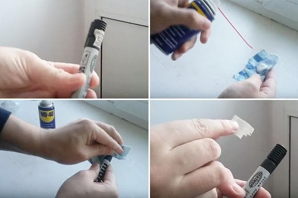 Supprimer un autocollant à l'aide du WD-40