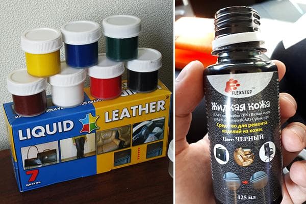 Cuir liquide pour réparer les produits en cuir