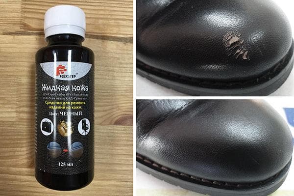 Restaurer une botte avec du cuir liquide