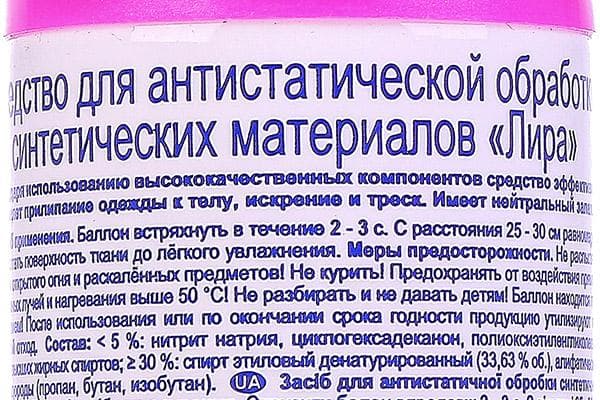 Composition d'agent antistatique pour vêtements