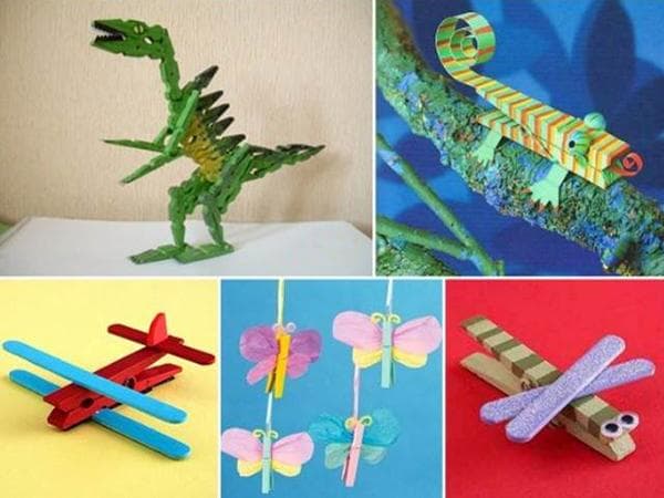 Artisanat à partir de pinces à linge