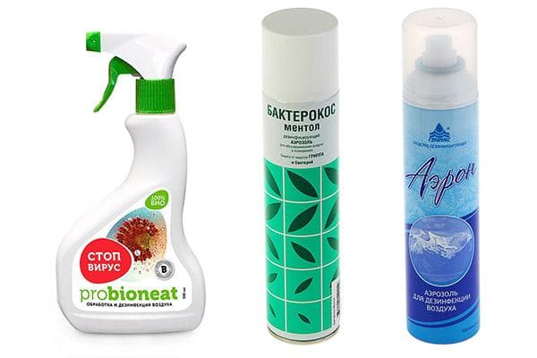 Sprays pour purifier l'air des virus