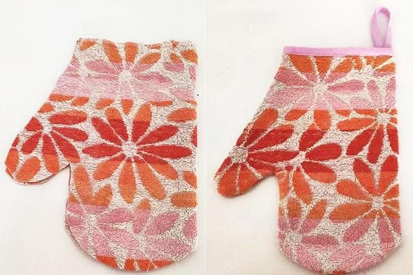 Maniques fabriquées à partir d'une vieille serviette