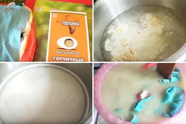 Blanchir le linge à la moutarde