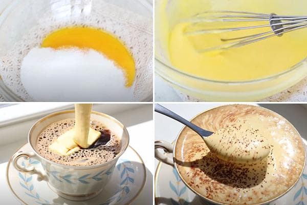 Faire du café vietnamien avec du jaune d'oeuf