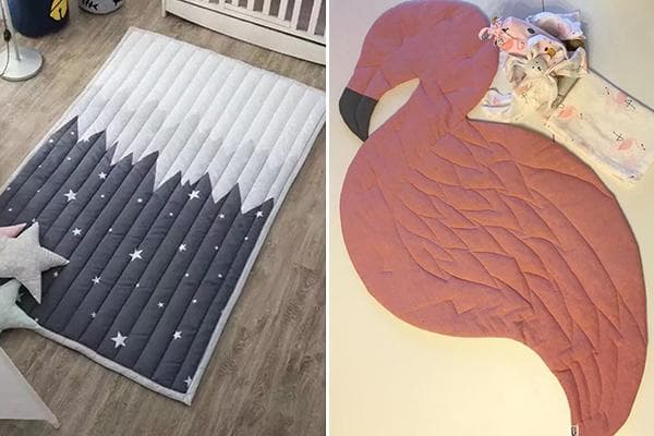 Tapis matelassés de vieilles vestes