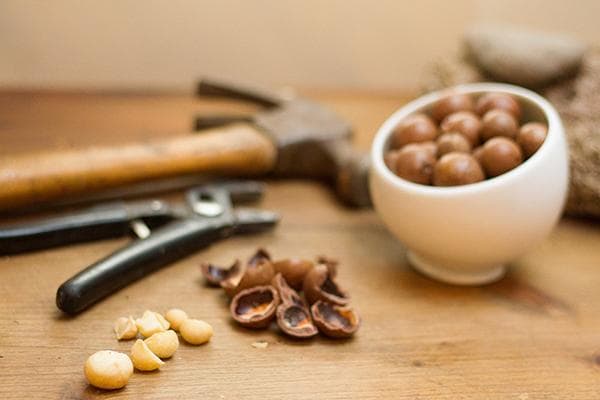 Nettoyer les noix de macadamia